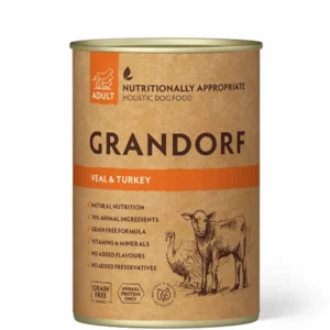 Grandorf koerakonserv – Veal & Turkey 400 g
