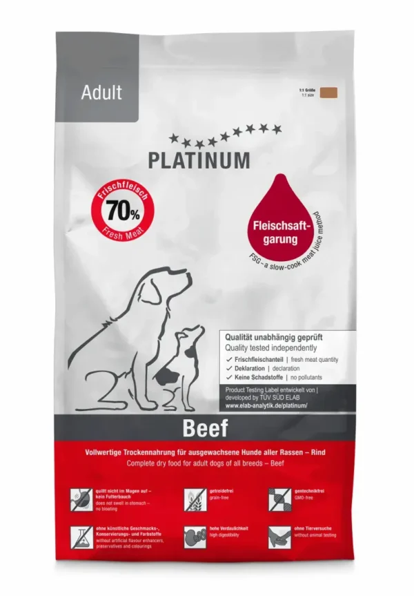 Platinum Adult Beef kuivtoit koerale Platinum Adult Beef kuivtoit koerale