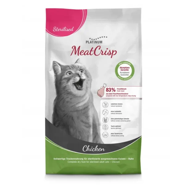 Platinum MeatCrisp Adult Sterilised Chicken kassitoit Platinum MeatCrisp Adult Sterilised Chicken kassitoit
