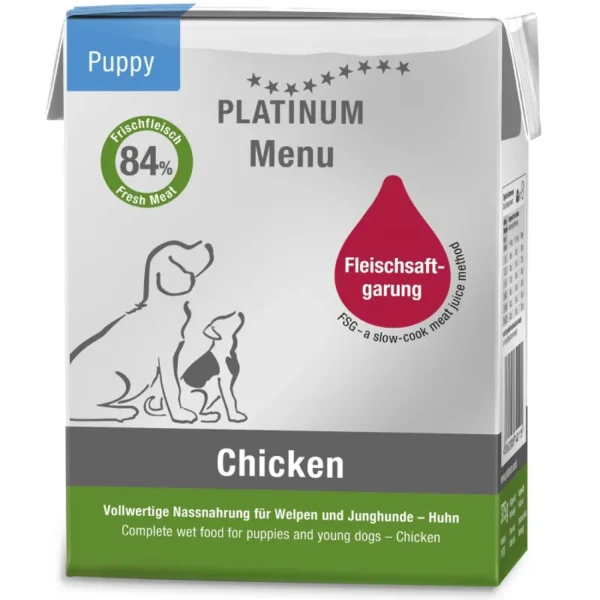 Platinum Menu Puppy Chicken märgtoit koerale Platinum Menu Puppy Chicken märgtoit koerale