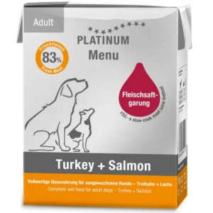 Platinum Menu Turkey+Salmon märgtoit koertele