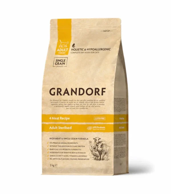 Grandorf Cat 4 Lihaga Steriliseeritud kassidele