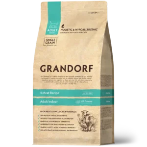 GRANDORF 4 Meat Adult Indoor - 2 kg