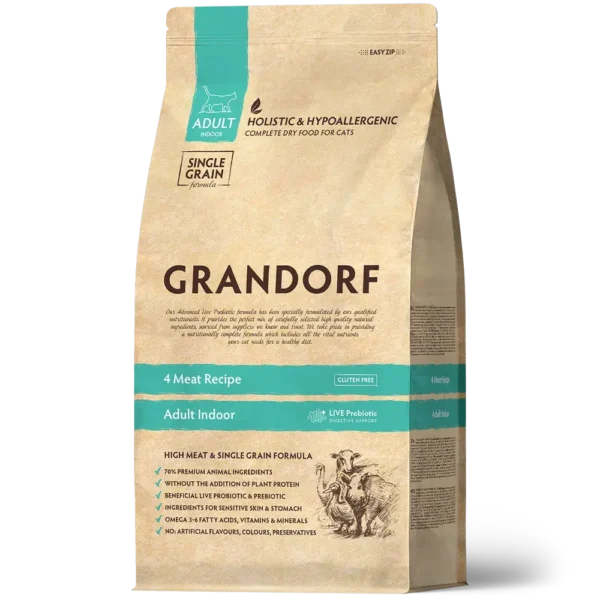 GRANDORF 4 Meat Adult Indoor GRANDORF 4 Meat Adult Indoor - 400 g