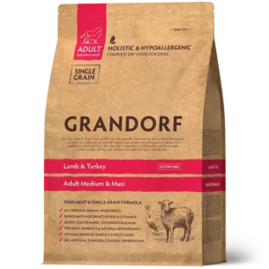 GRANDORF Adult Lamb and Turkey Medium and Maxi - 1 kg
